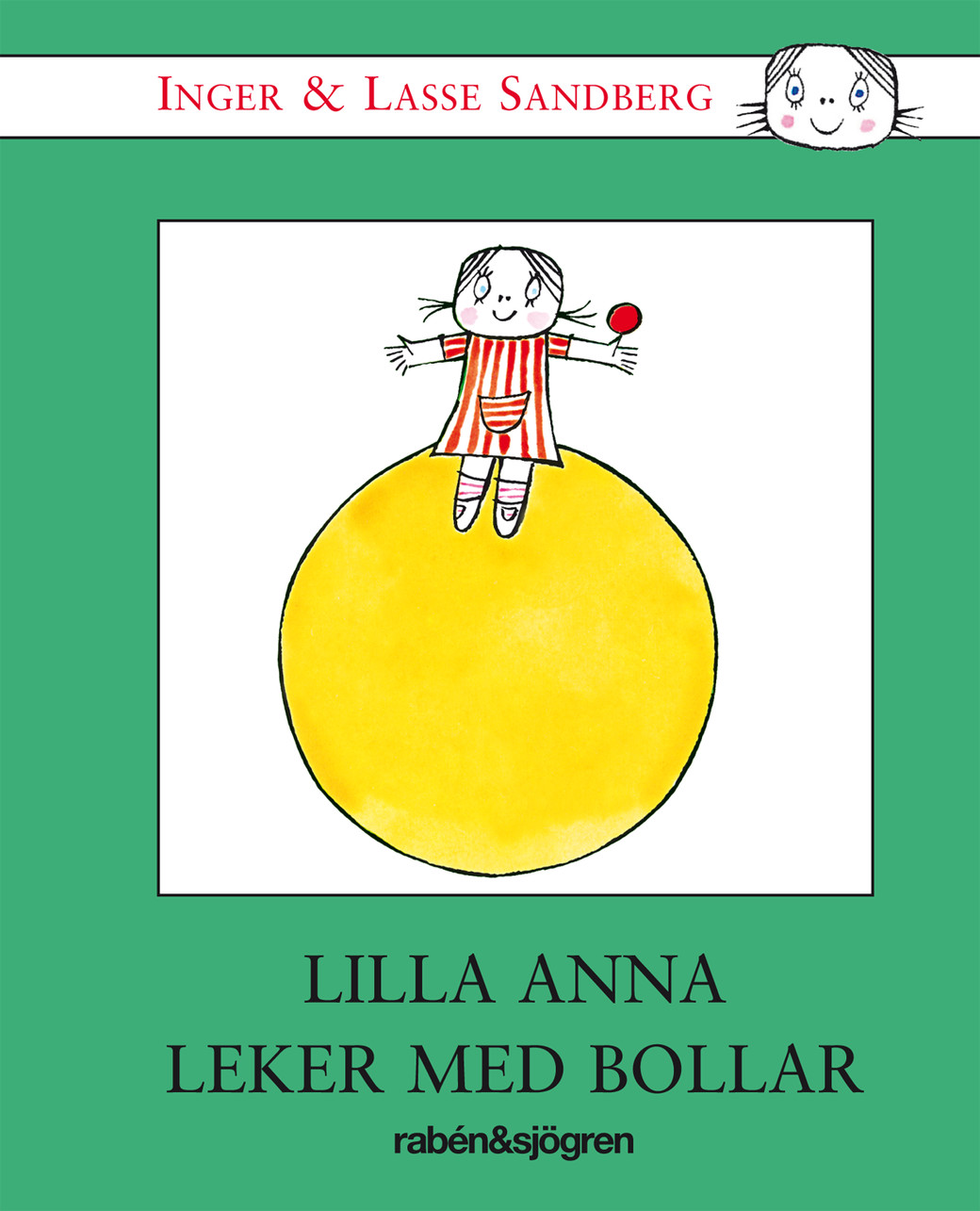 Lilla anna leker med bollar