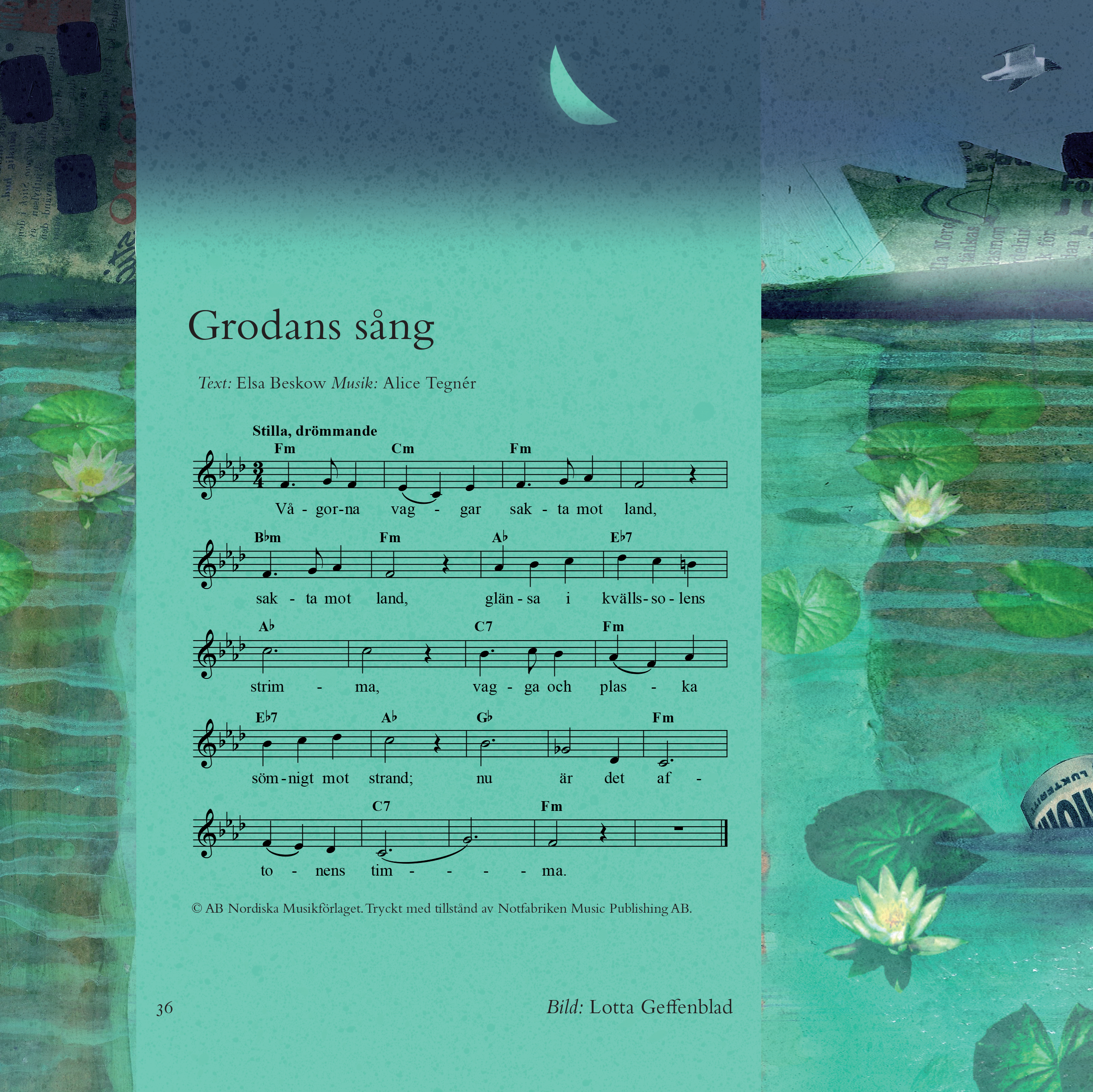 Grodans sång av Elsa Beskow, Alice Tegnér och Lotta Geffenblad